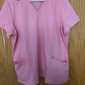 Light Pink Scrub Top